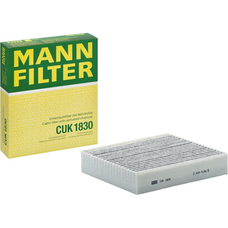 MANN-FILTER CUK 1830 Innenraumfilter, Aktivkohlefilter MANN-FILTER CUK 1830 Innenraumfilter, Aktivkohlefilter