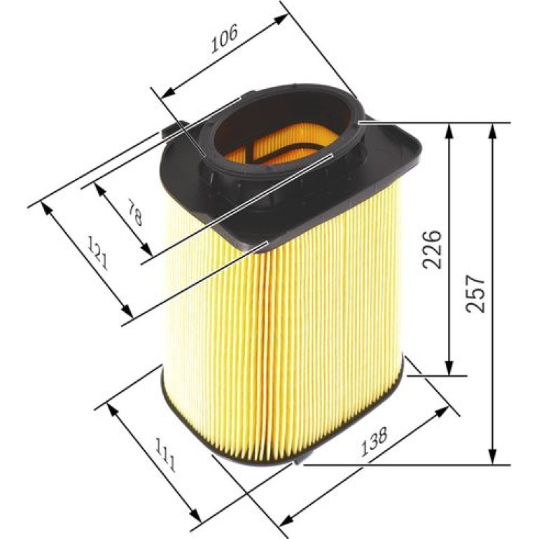 BOSCH F 026 400 480 Luftfilter BOSCH F 026 400 480 Luftfilter