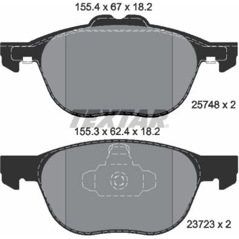 Bremsbelagsatz, Scheibenbremse 2574801 Bremsbelagsatz, Scheibenbremse 2574801