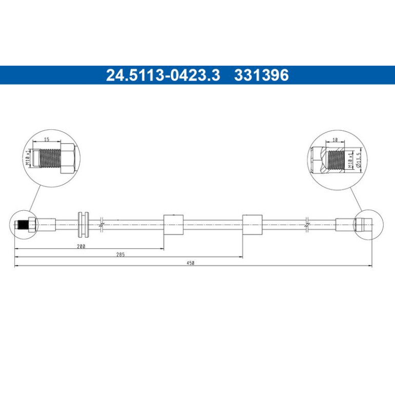 Bremsschlauch 24.5113-0423.3 Bremsschlauch 24.5113-0423.3