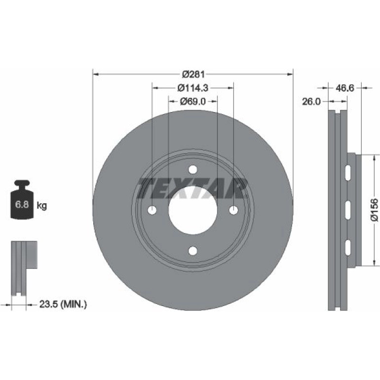 Bremsscheibe 92204400 Bremsscheibe 92204400