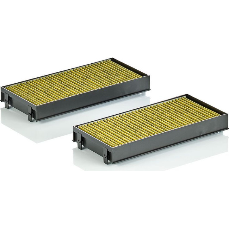 MANN-FILTER FP 2941-2 Innenraumfilter FreciousPlus Aktivkohlefilter mit Polyphenol, antibakteriell, Feinstaubfilter (PM 2.5)