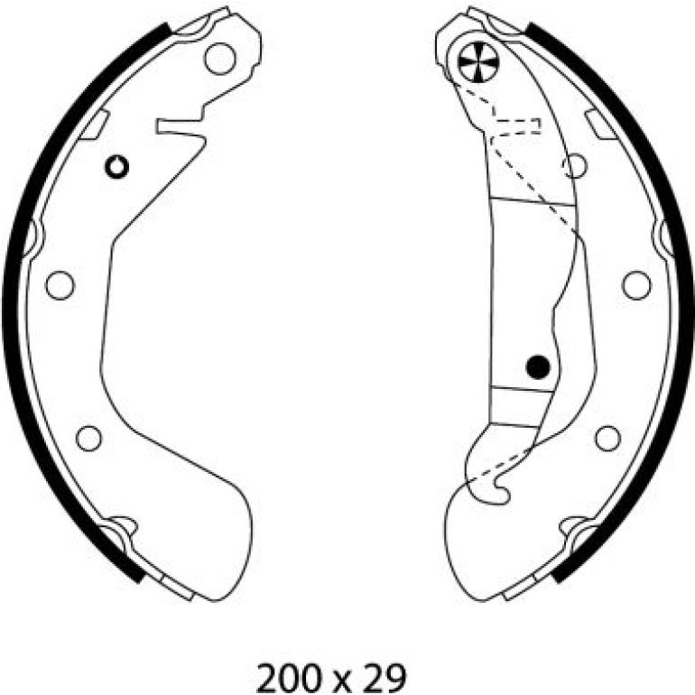 Bremsbackensatz 91058100 Bremsbackensatz 91058100