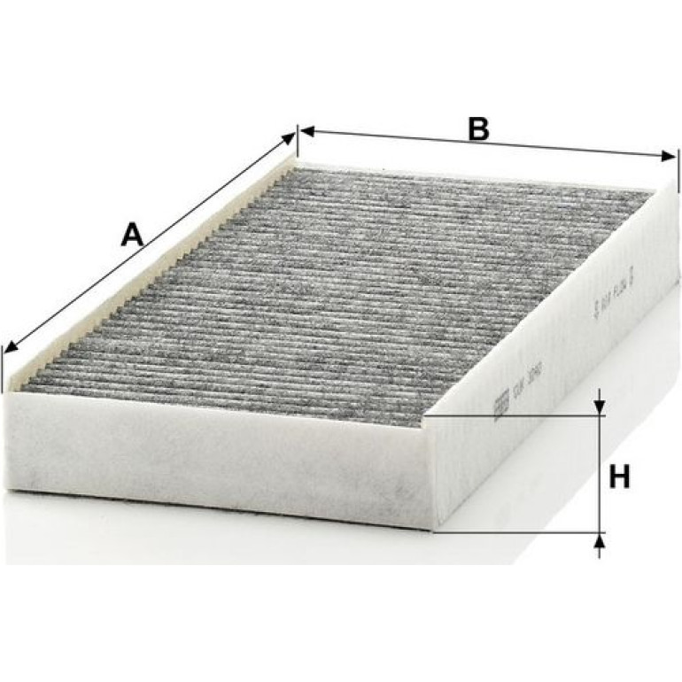 MANN-FILTER CUK 3240 Innenraumfilter, Aktivkohlefilter MANN-FILTER CUK 3240 Innenraumfilter, Aktivkohlefilter