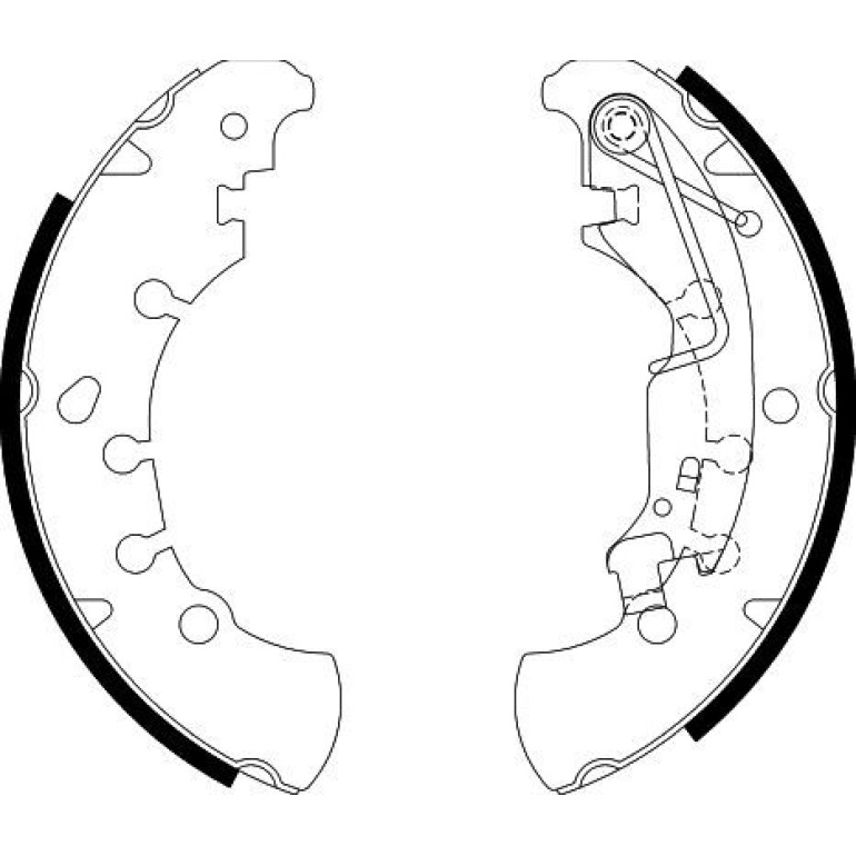 Bremsbackensatz 8DB 355 002-701 Bremsbackensatz 8DB 355 002-701