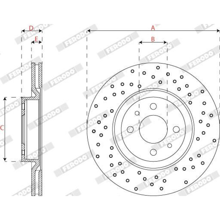 Bremsscheibe DDF2793C