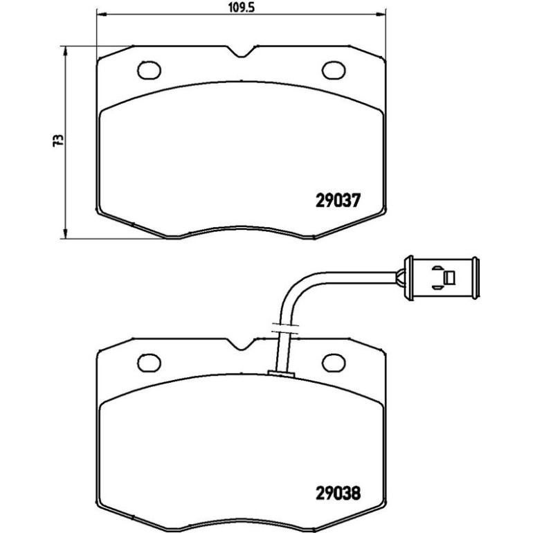 Bremsbelagsatz, Scheibenbremse P A6 014 Bremsbelagsatz, Scheibenbremse P A6 014