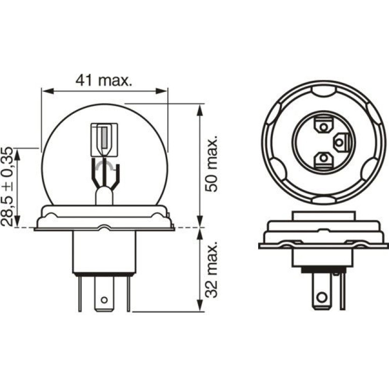 Glühlampe, Fernscheinwerfer 1 987 302 023