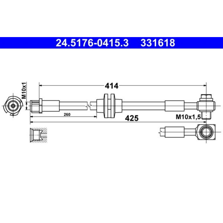 Bremsschlauch 24.5176-0415.3 Bremsschlauch 24.5176-0415.3
