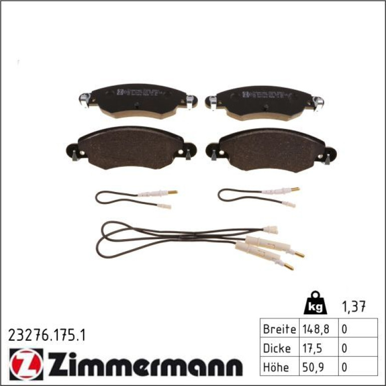 Bremsbelagsatz, Scheibenbremse 23276.175.1