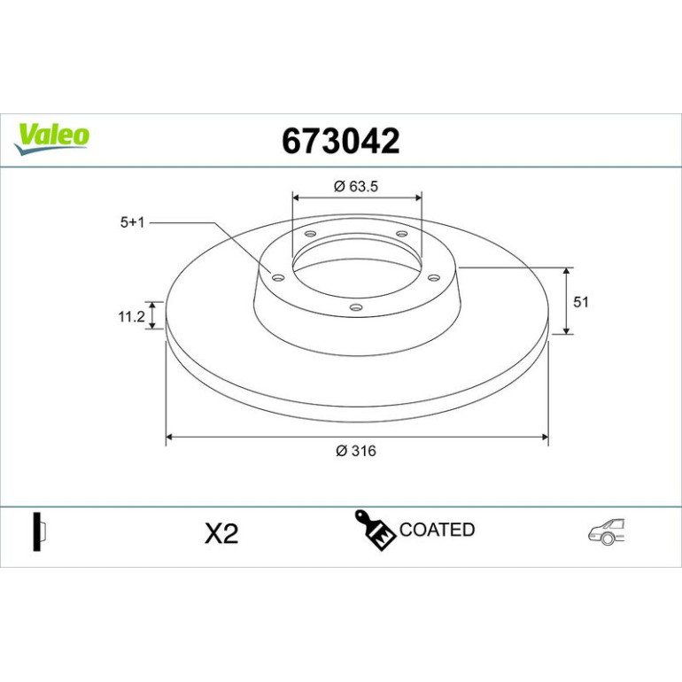 Bremsscheibe 673042 Bremsscheibe 673042