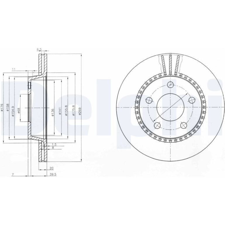 Bremsscheibe BG2519 Bremsscheibe BG2519