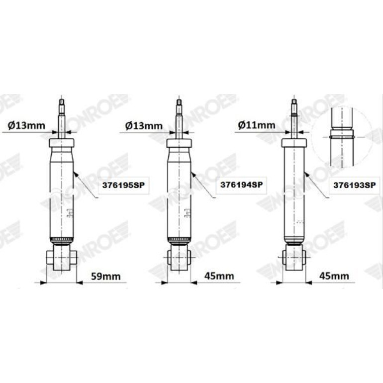 Stoßdämpfer 376195SP Stoßdämpfer 376195SP