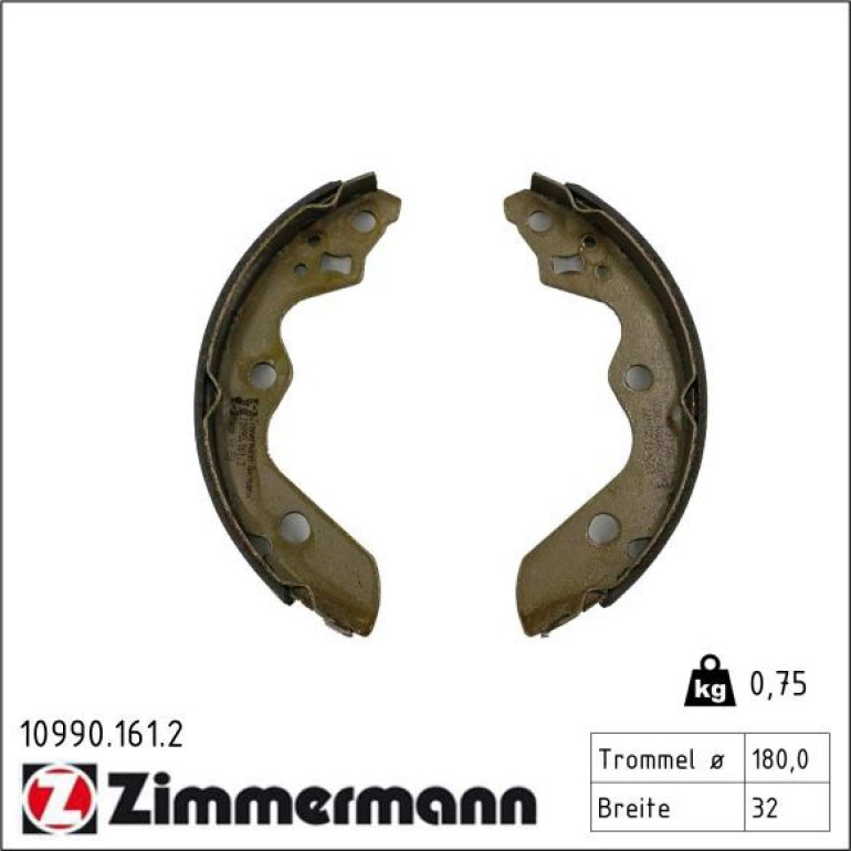 Bremsbackensatz 10990.161.2 Bremsbackensatz 10990.161.2