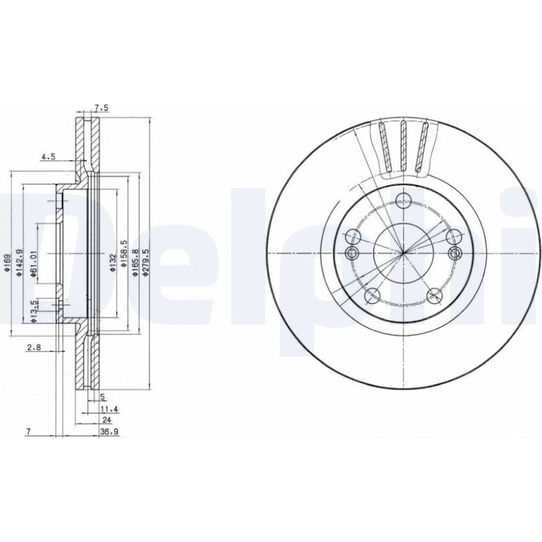 Bremsscheibe BG2697 Bremsscheibe BG2697