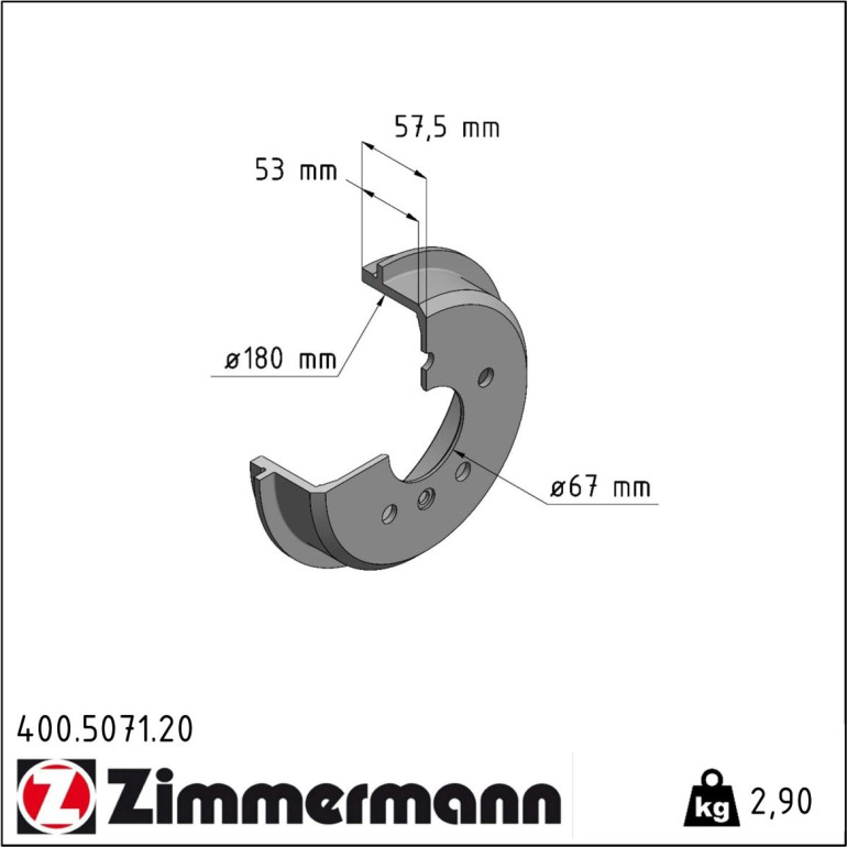 Bremstrommel 400.5071.20