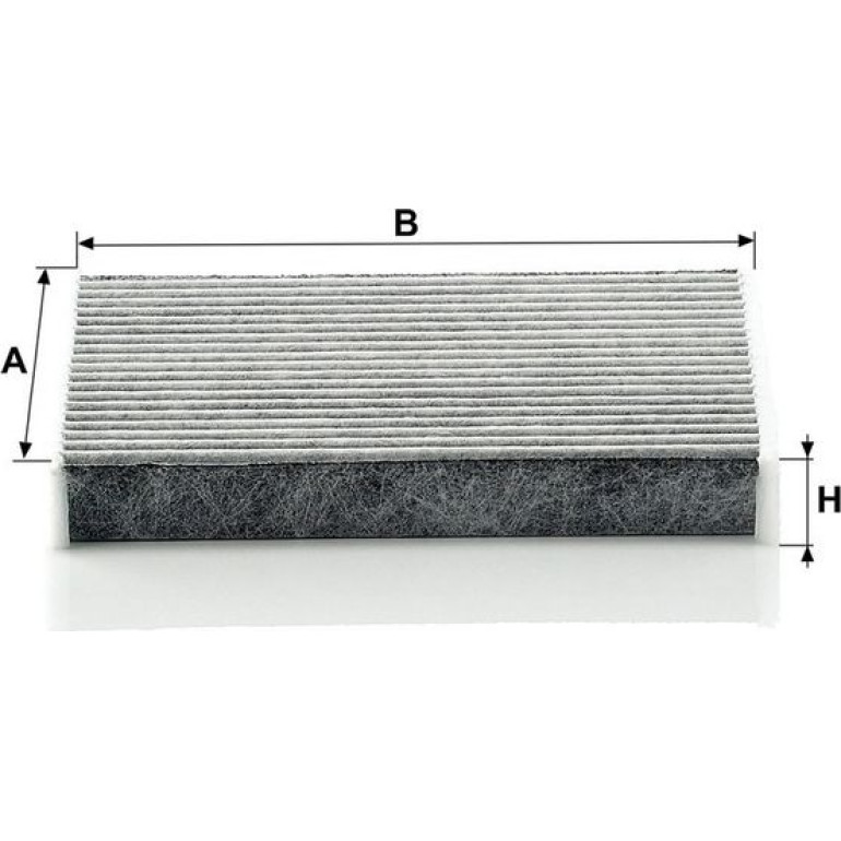 MANN-FILTER CUK 1611 Innenraumfilter, Aktivkohlefilter