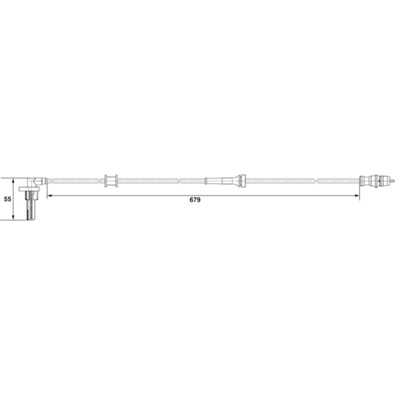 Sensor, Raddrehzahl 0 265 007 533 Sensor, Raddrehzahl 0 265 007 533
