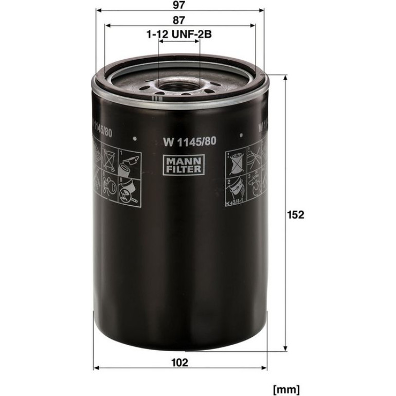 Ölfilter W 1145/80 Ölfilter W 1145/80