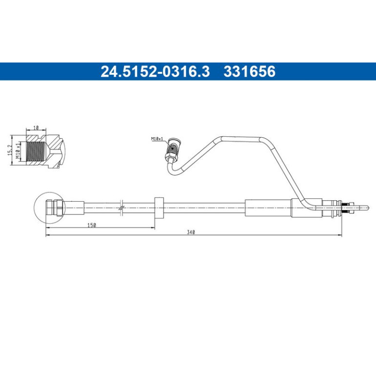 Bremsschlauch 24.5152-0316.3