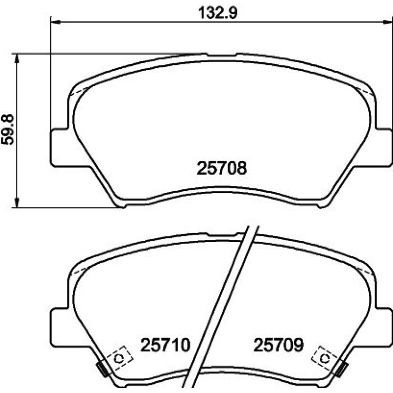 Bremsbelagsatz, Scheibenbremse 8DB 355 021-781 Bremsbelagsatz, Scheibenbremse 8DB 355 021-781