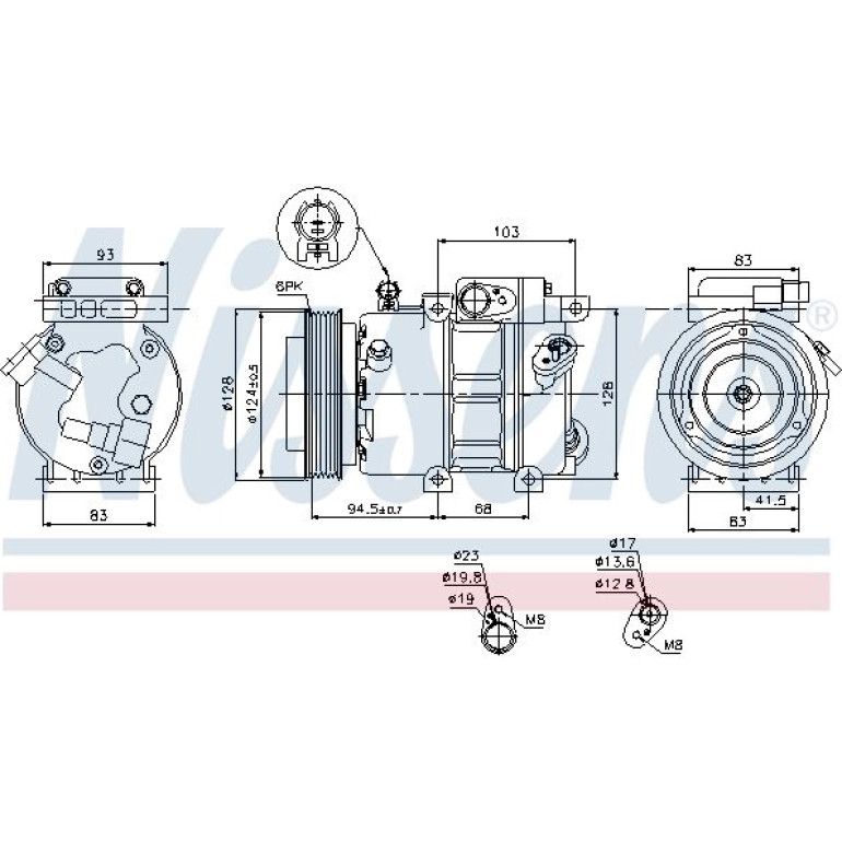 Kompressor, Klimaanlage 89285 Kompressor, Klimaanlage 89285