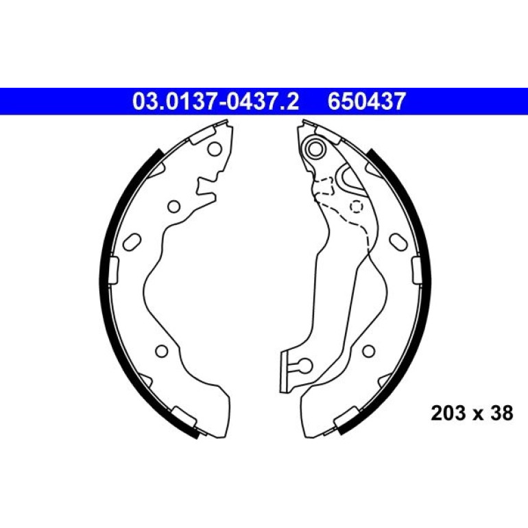 Bremsbackensatz 03.0137-0437.2