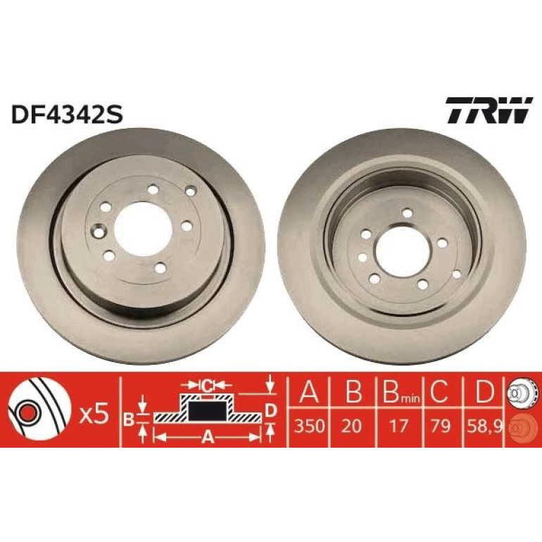 Bremsscheibe DF4342S Bremsscheibe DF4342S