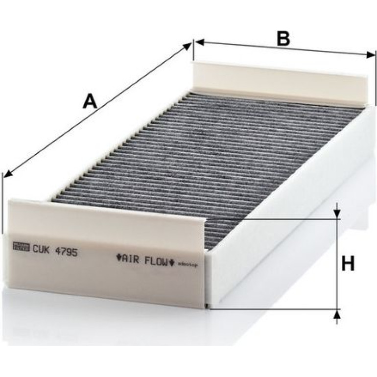 MANN-FILTER CUK 4795 Innenraumfilter, Aktivkohlefilter MANN-FILTER CUK 4795 Innenraumfilter, Aktivkohlefilter