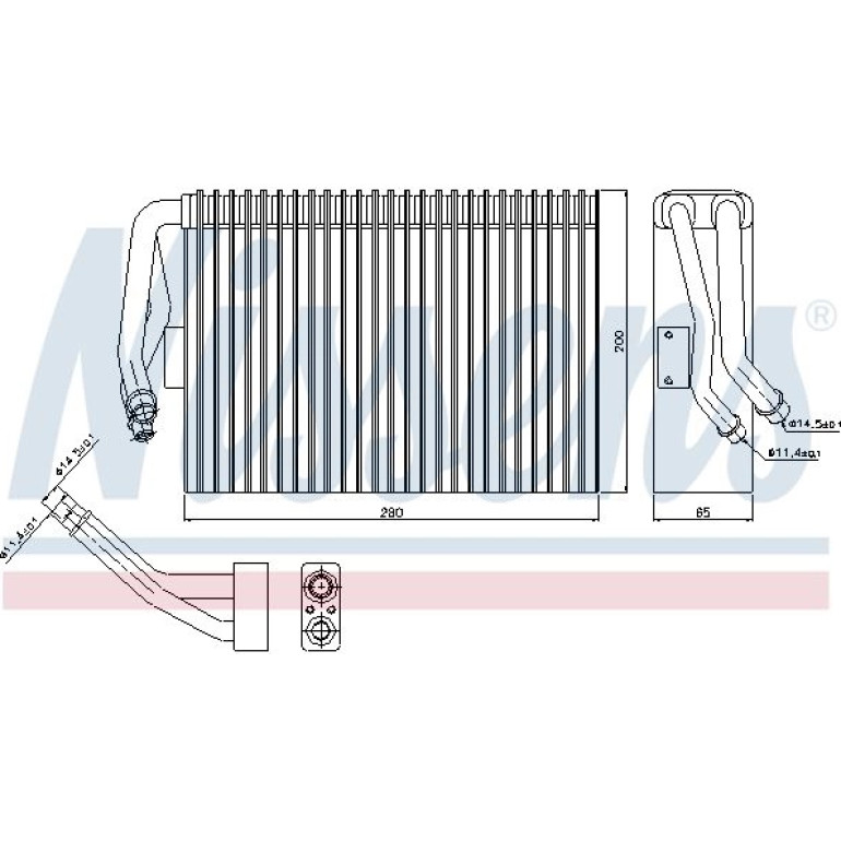 Verdampfer, Klimaanlage 92295