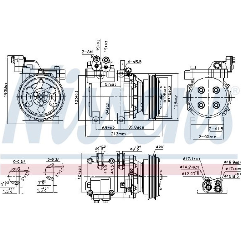 Kompressor, Klimaanlage 89082 Kompressor, Klimaanlage 89082