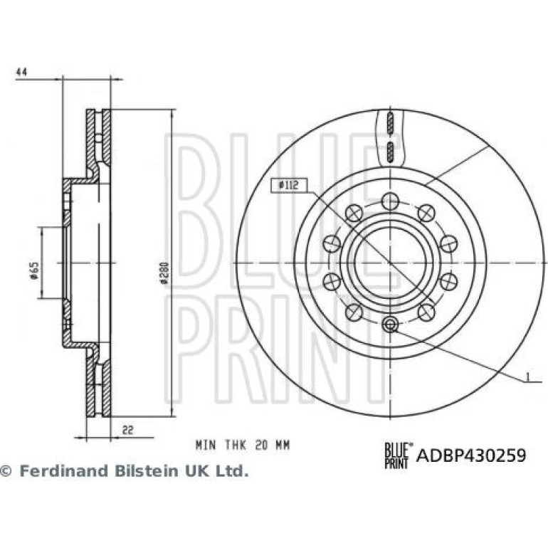 Bremsscheibe ADBP430259