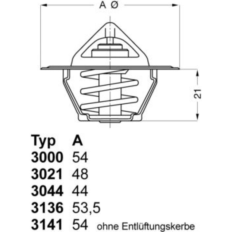 Thermostat, Kühlmittel 3000.83 Thermostat, Kühlmittel 3000.83