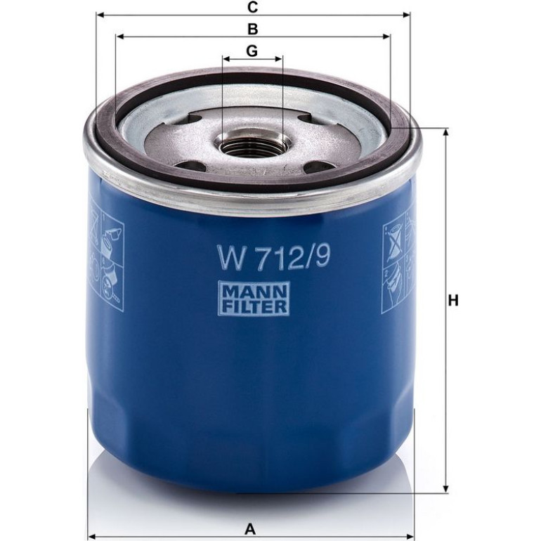Ölfilter W 712/9