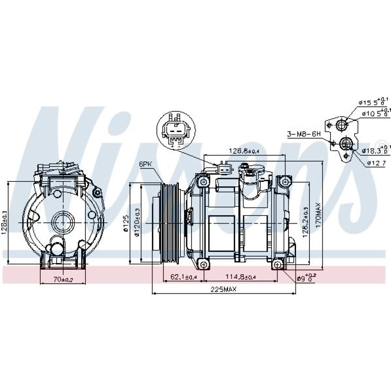Kompressor, Klimaanlage 89074 Kompressor, Klimaanlage 89074