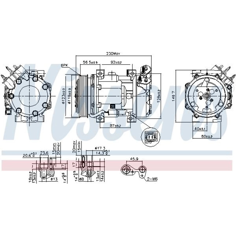 Kompressor, Klimaanlage 89076 Kompressor, Klimaanlage 89076