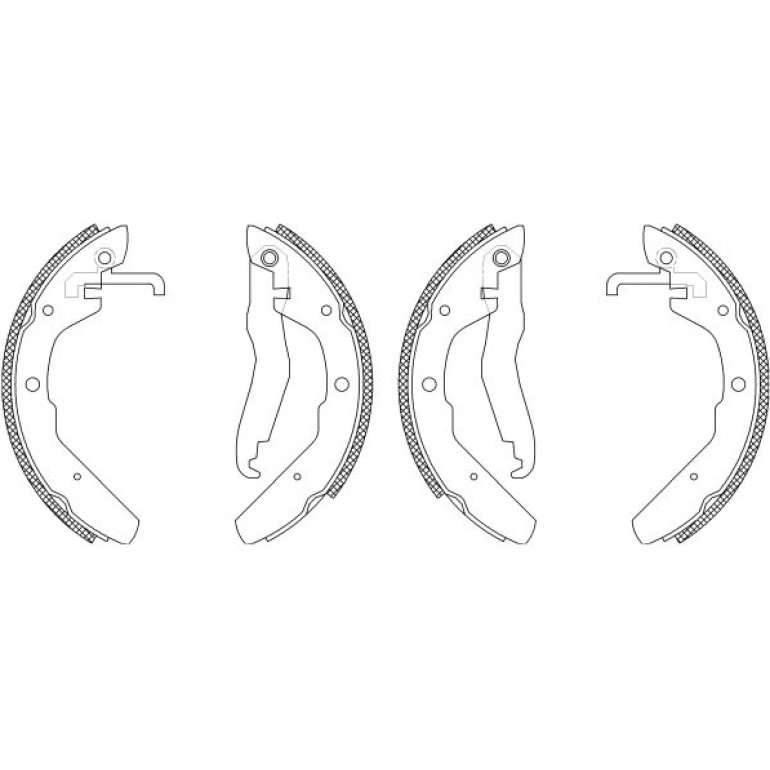 Bremsbackensatz 8DB 355 003-501 Bremsbackensatz 8DB 355 003-501