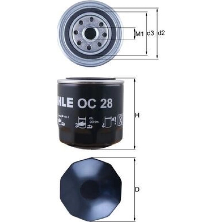 Ölfilter OC 28 Ölfilter OC 28