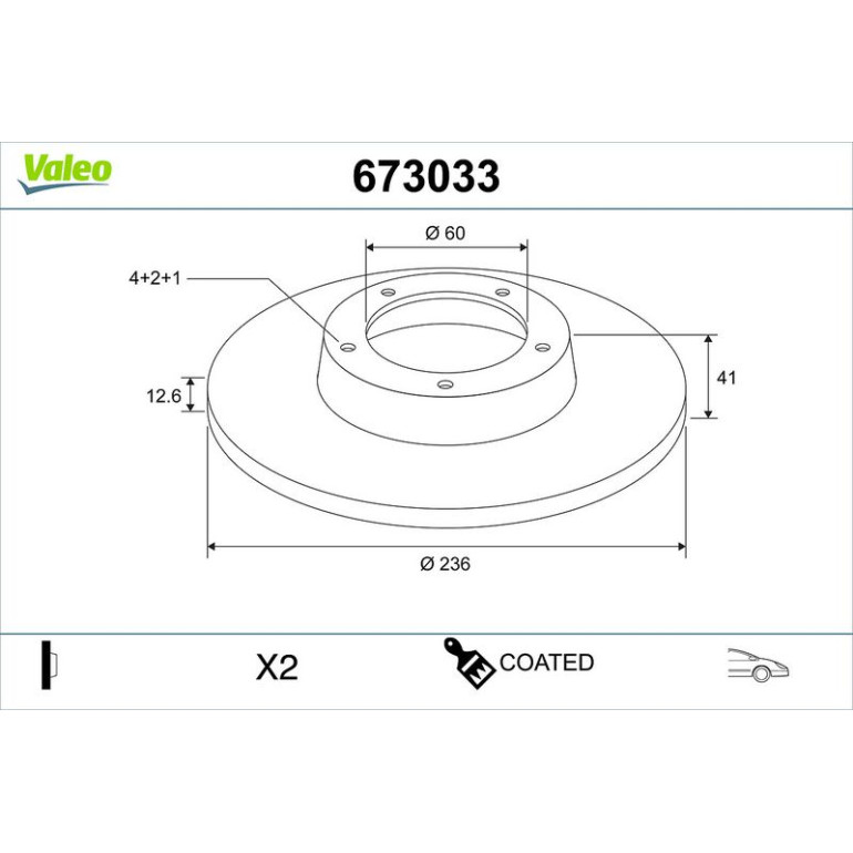 Bremsscheibe 673033 Bremsscheibe 673033
