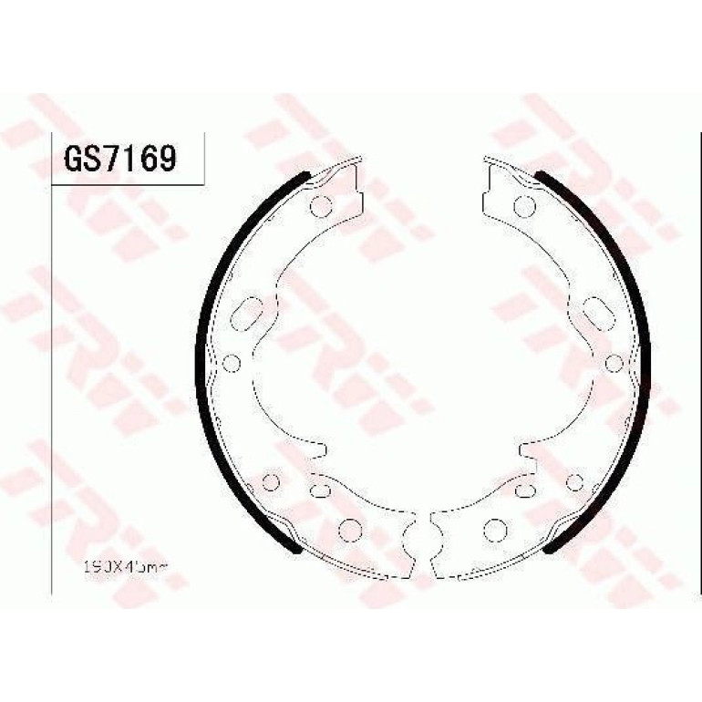 Bremsbackensatz, Feststellbremse GS7169 Bremsbackensatz, Feststellbremse GS7169