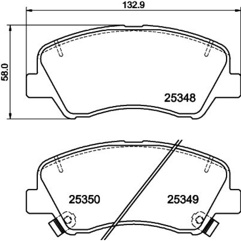 Bremsbelagsatz, Scheibenbremse 8DB 355 020-231 Bremsbelagsatz, Scheibenbremse 8DB 355 020-231