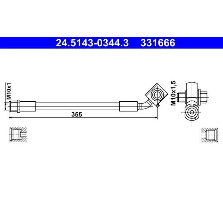 Bremsschlauch 24.5143-0344.3 Bremsschlauch 24.5143-0344.3