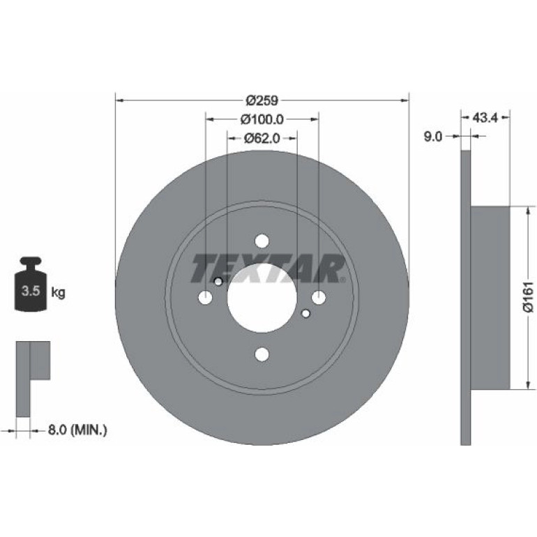 Bremsscheibe 92242303 Bremsscheibe 92242303
