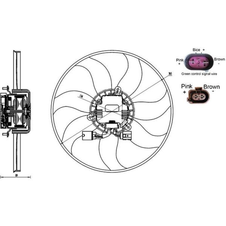 Lüfter, Motorkühlung CFF 170 000S Lüfter, Motorkühlung CFF 170 000S