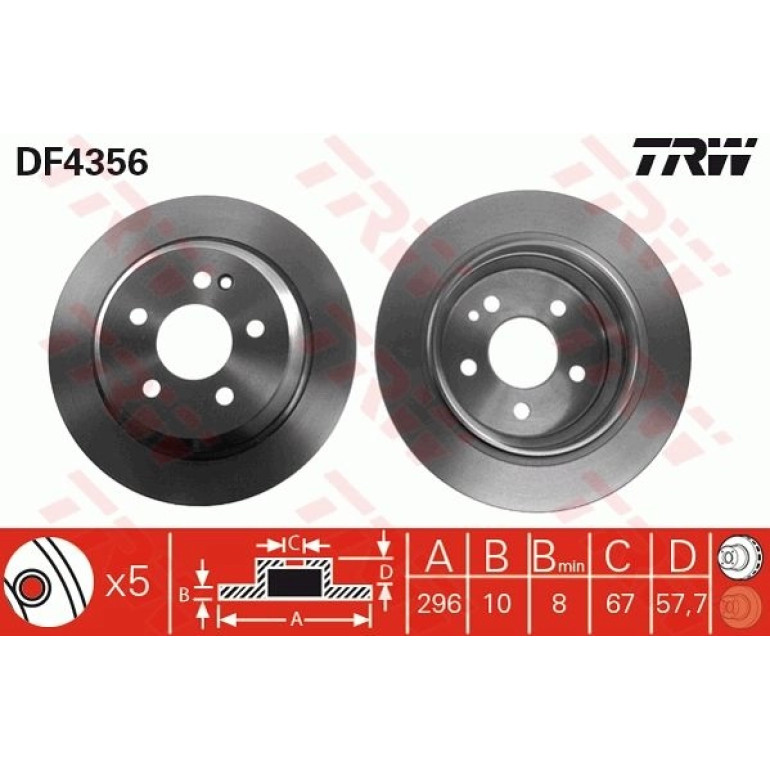 Bremsscheibe DF4356 Bremsscheibe DF4356