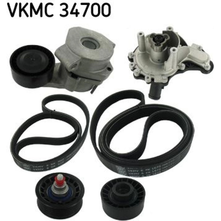 Wasserpumpe + Keilrippenriemensatz VKMC 34700 Wasserpumpe + Keilrippenriemensatz VKMC 34700