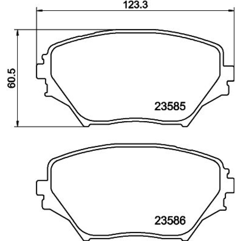 Bremsbelagsatz, Scheibenbremse 8DB 355 009-741 Bremsbelagsatz, Scheibenbremse 8DB 355 009-741