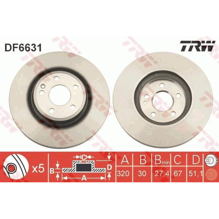 Bremsscheibe DF6631 Bremsscheibe DF6631