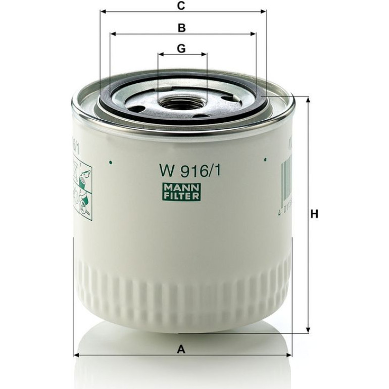 Ölfilter W 916/1