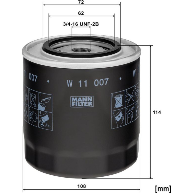 Ölfilter W 11 007 Ölfilter W 11 007